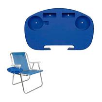 Mesa Portatil Mor TA002470 para Silla de Playa Azul