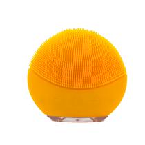 Limpador e Massageador Facial Goline Silicone / USB / 8 Velocidades / 300 Mah - Amarelo