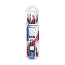 Lapiz de Grafito Staedtler 12 Unidades + Borrador - Ref. 61110P2