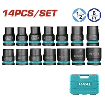 Jogo de Soquete de Impacto Total THISTD12141 14Pçs