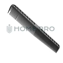 Pente Metal Alumínio para Barbeiros - 18 CM - Preto