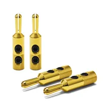 Oyaide Plug Banana GBN Gold Set 4 Unidade