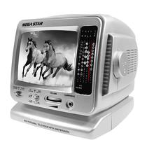 TV Portatil Megastar 5.5" TV-601 com Radio AM / FM / Bivolt - Cinza