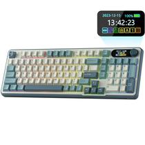 Teclado Mecanico Royal Kludge RKS98 96% RGB Sem Fio Switch Blue - Light Cloud (Ingles)