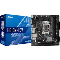 Placa Mãe Asrock LGA1700 H610M-HDV / DDR4 / HDMI / VGA / DP/ Lan / Som