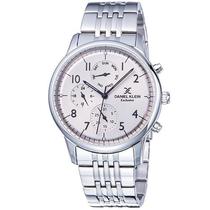 Relogio Analogico Daniel Klein Exclusive DK11894-3 Masculino Pulseira de Aco Inoxidavel - Prata