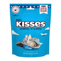 Chocolate Hersheys Kisses Branco com Cookies Pacote 355G