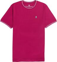 Outlet Camiseta Psycho Bunny B6U137 Masculina - Rosa Escuro