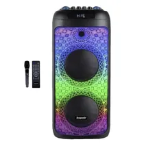 Speaker Ecopower EP-1970 8" 60W/ BT/ USB/ Aux/ FM/ Mic/ Recargable- Negro
