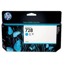 Tinta HP 728 F9J67A 130ML Cyan ( For Impressora HP Designjet T730 / T830 )