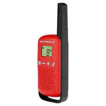 Walkie Talkie Talkie Motorola T110 - 25 KM - 26 Canais - Vermelho e Preto