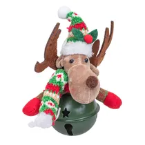 Enfeite de Natal Pendurado Rena com Sino Jingle 15 CM