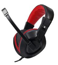 Fone de Ouvido Satellite AE-263 Gaming Stereo Headset com Mic. Preto/Vermelho