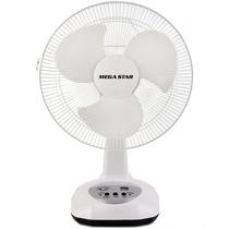 Ventilador de Mesa Megastar FAN406 de 14" Recarregavel - Branco