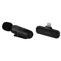 Microfone Satellite A-MK152 - Sem Fio - para Celular Lightning - Preto