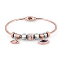 Pulseira Feminina Daniel Klein DKJ.3.2088-4 - Rose Gold/Prata