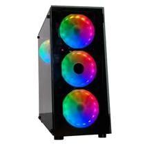 Satellite Gabinete Gamer 1430K 4 Fan Negro