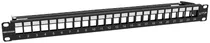 Painel de Conexão Hikvision DS-1CP0U24-1U Blank Patch Panel com 24 Portas
