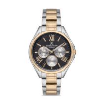 Relogio Analogico Feminino Daniel Klein Exclusive DK.1.12523-2 - Dourado/Prata