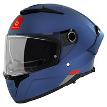 Capacete MT Helmets Thunder 4 SV Solid A7 - Fechado - Tamanho XL - com Oculos Interno - Matt Blue