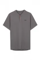 Camisa Remera de Padel Y Beach Tennis Nox Polo Pro Gris Acero