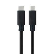 Cabo USB-C Macho A USB-C Macho Preto - 1.5M