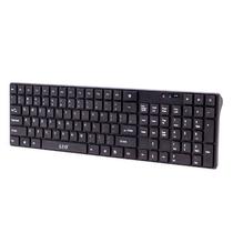 Kit Teclado com Mouse Sem Fio Wireless Luo LU-555 / 2.4 GHZ - Preto