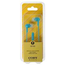 Fone de Ouvido Coby CE102 com Microfone - Azul Claro