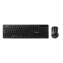 Teclado Kit Mouse e Satellite AK-742G - Sem Fio - 1000DPI - Espanhol - Preto