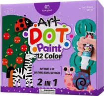 Kit de Pintura de Pontos Tookyland Art Dot Paint - LT146 (12 Cores)
