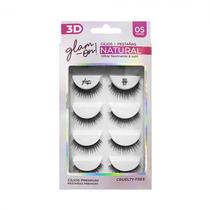 Set Cilios Posticos Glam On Natural 3D57 5 Pares