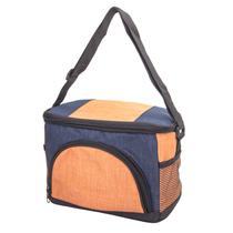 Bolsa Termica Laranja c/Azul 25CMX15CM Y 16CM Altura