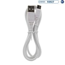 Cabo Conector Q018 Tipo USB-C de 1M - Branco