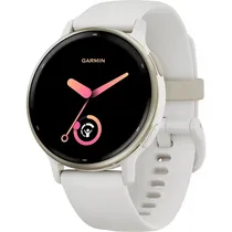 Relogio GPS Garmin Vivoactive 5 010-02862-5B - Creme Dourado/Marfim