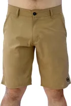 Short de Golfe Joog Poliéster Cáqui - Masculino