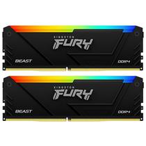 Memoria Ram Kingston Fury Beast DDR4 32GB (2X16GB) 2666MHZ RGB - Preto (KF426C16BB2AK2/32)