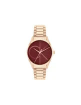 Calvin Klein Reloj 25200347 Gold/Bordo