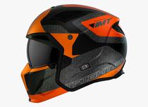 MT Helmets Casco Helmets Streetfighter SV s Totem B4 Naranja Mate XL