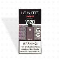 Ignite Vaper Desechable V120 Black 12000 Puffs Peach Ice