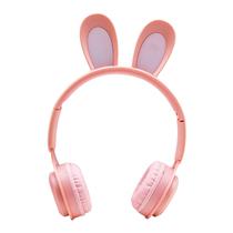 Fone de Ouvido Sem Fio Stereo Headphone MZ-08R com Bluetooth / 400MAH - Rosa