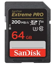 Cartão de Memória Sandisk Extreme Pro 64GB / U3 / 200MBS - (SDSDXXU-064G-GN4IN)