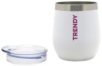Cuia para Mate Trendy 16267B com Tampa 280ML - Branco