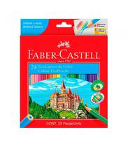 Faber Castell Lapiz Con Caja Carton 24 Colores Rojo