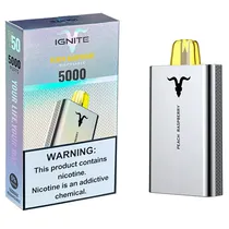 Ignite Vaper V50 Black 5000 Peach Raspbe Contiene 5% de Nicotina