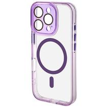 Capinha para iPhone 16 Pro Magsafe - Transparente/Roxo