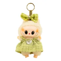 Boneco Labubu - com Vestido - Branco