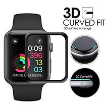 Pelicula Protecao Apple Watch 6D 38/40/42/44MM Serie 1 2 3 4 5 Vidro Temperado 3D Borda Curvada