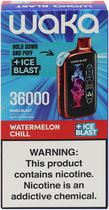 Vape Descartavel Waka Blast Watermelon Chill + Ice Blast 36000 Puffs