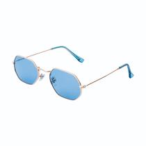 Oculos de Sol Feminino Daniel Klein DK4184-C5 - Dourado/Azul