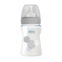 Chicco Nursery Biberon Well-Being Vidrio Neutro 150 ML.FL.Lento Sil Detalles En El Producto 150ML Neutro